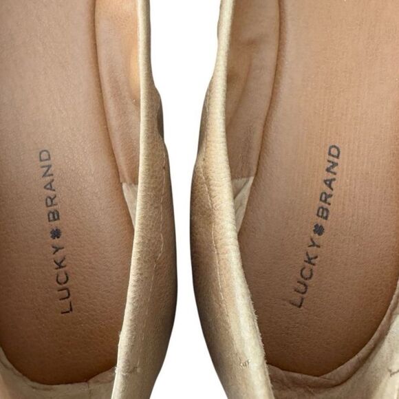 Lucky Brand Tan Flats with Classic Design Wimmie Light Brown Ballet Flats - Picture 9 of 16
